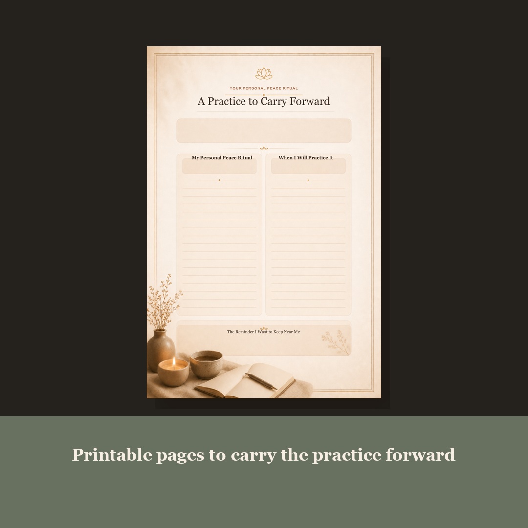 Printable Personal Peace Ritual